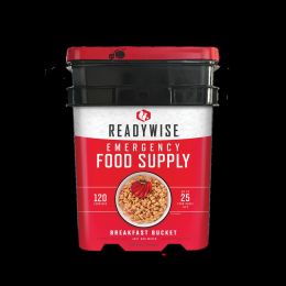 120 Serving Breakfast Only Grab and Go Bucket
