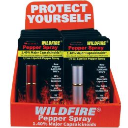 12 Mixed Lipstick spray (2 Black, 2 Silver, 2 Red, 3 Pink, 3 Blue) with Counter Display