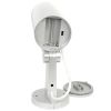 Indoor or outdoor motion activated dummy camera with flashing red LED light.