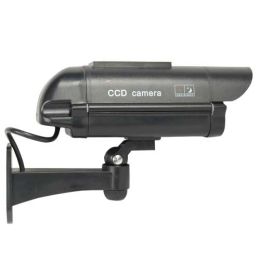 Solar Powered Dummy Camera Black