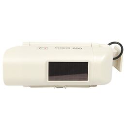 Solar Powered Dummy Camera White