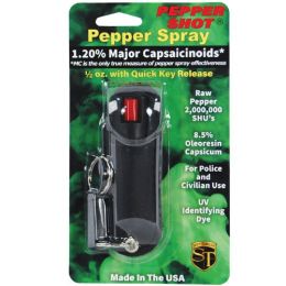Pepper Shot 1.2% MC 1/2 oz Halo Holster Black