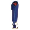 Pepper Shot 1.2% MC 1/2 oz pepper spray leatherette holster and quick release keychain blue