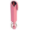 Pepper Shot 1.2% MC 1/2 oz pepper spray leatherette holster and quick release keychain pink
