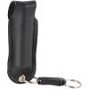 Pepper Shot 1.2% MC 1/2 oz rhinestone leatherette holster and quick release keychain black