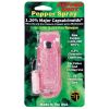 Pepper Shot 1.2% MC 1/2 oz rhinestone leatherette holster and quick release keychain pink
