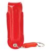 Pepper Shot 1.2% MC 1/2 oz rhinestone leatherette holster and quick release keychain red