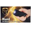 Rechargeable Runt 20,000,000 voltÂ stun gun withÂ flashlight and wrist strap disable pin Black