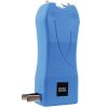 RUNT 20,000,000 volt Blue Stun Gun with a flashlight and wrist strap disable pin.