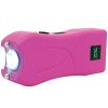 Rechargeable Runt 20,000,000 voltÂ stun gun withÂ flashlight and wrist strap disable pin Pink