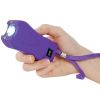 Rechargeable Runt 20,000,000 voltÂ stun gun withÂ flashlight and wrist strap disable pin Purple