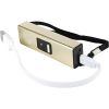 Slider 10 million volt stun gun flashlight 4.9 milliamps Gold
