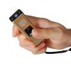 Slider 10 million volt stun gun flashlight 4.9 milliamps Gold