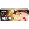 Slider 10 million volt stun gun flashlight 4.9 milliamps Gold