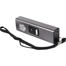 Slider 10 million volt stun gun flashlight 4.9 milliamps Silver