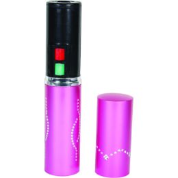 Stun Master 3,000,000 Volt Rechargeable Lipstick Stun Gun with Flashlight, pink