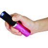 Stun Master 3,000,000 Volt Rechargeable Lipstick Stun Gun with Flashlight, pink