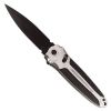 Folding Spring Assisted Silver and Black Knife.