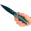 Folding Spring Assisted Silver and Black Knife.