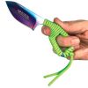 Tactical neck knife with hard sheath Plasma Color