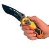 Tactical Folding Spring Assisted Rescue Knife Orange Color