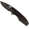 Titanium Finish Folding Pocket Knife Thumb Open Spring Assisted Black Color