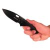 Titanium Finish Folding Pocket Knife Thumb Open Spring Assisted Black Color