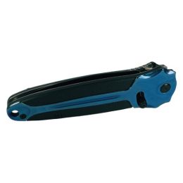 Folding Spring Assisted Blue and Black Knife.