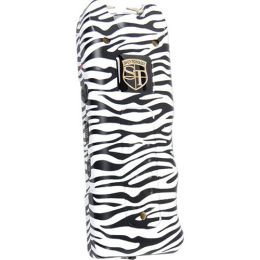 20,000,000 volt MultiGuard Stun Gun Alarm and Flashlight with Built in Charger Zebra
