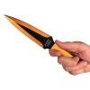 2 Piece Throwing Knife Black Gold Color BioHazard