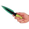 2 Piece Throwing Knife Green Color BioHazard