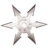 4" Stainless Steel 6 Point Single Piece Throwing Star