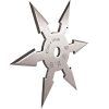 4" Stainless Steel 6 Point Single Piece Throwing Star