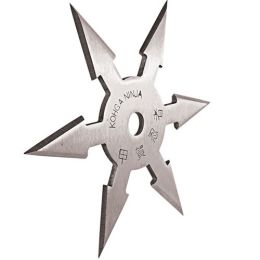 4" Stainless Steel 6 Point Single Piece Throwing Star