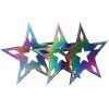 4" 5 Point Plasma Throwing Star 3 Pc w/ Nylon Sheath