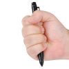 Tactical Black Screw Cap, Glass Breaker Tip Pen with Flashlight