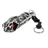 Wildfire 1.4% MC 1/2 oz pepper spray fashion leatherette holster and quick release keychain leopard black/white